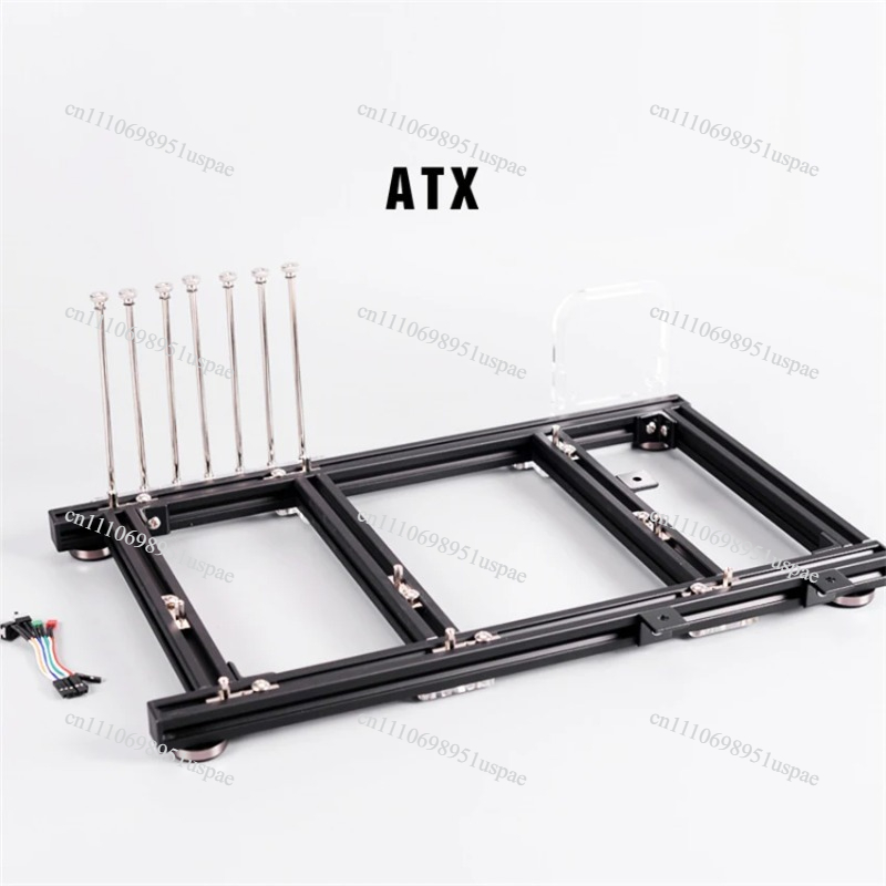 Aluminum Open Frame Test Bench Water Cooling - منصة اختبار كمبيوتر ATX من سبائك