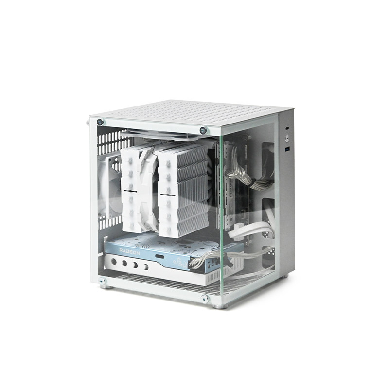 هيكل كمبيوتر محمول من الألومني - مراجعة Portable Aluminum Itx Case Carry Handle وسعره